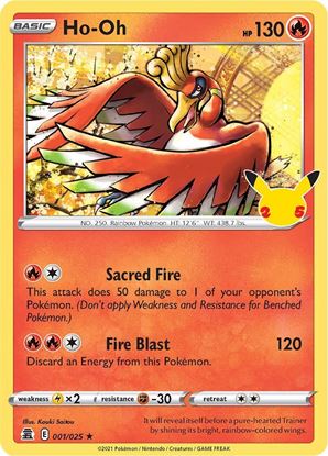 Immagine di Ho Oh 01/025 Holo  Celebration 25TH  Near mint (EN)