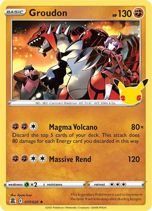 Immagine di Groudon 017/025 Holo Celebration 25TH Near mint (EN)