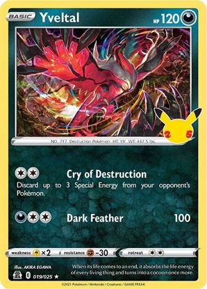 Immagine di Yveltal 019/025 Holo Celebration 25TH Near mint (EN)