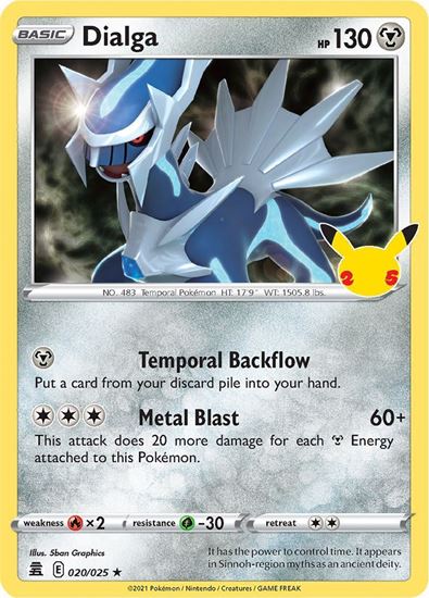 Immagine di Dialga 020/025 Holo Celebration 25TH Near mint (EN)