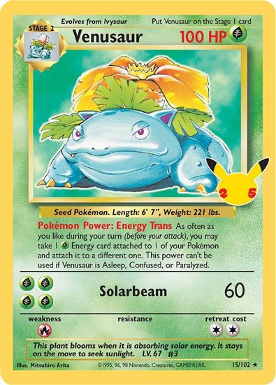 Immagine di Venusaur 15/102 Holo Celebration 25TH Near mint (EN)