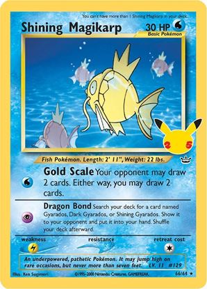 Immagine di Magikarp Shining 66/64 Holo Celebration 25TH Near mint (EN)