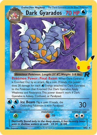 Immagine di Dark Gyarados  8/82( EN) Near Mint