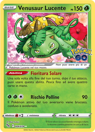 Immagine di Venusaur Lucente 004/078 (IT) Near mint