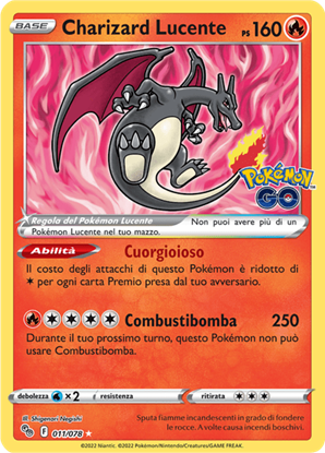 Immagine di Charizard Lucente 011/078 Near mint (IT)