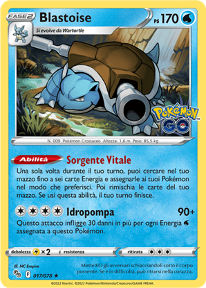 Immagine di Blastoise 017/078 Holo (IT) Near Mint