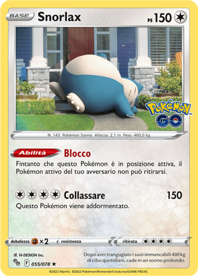 Immagine di Snorlax 055/078 Holo  (IT) Near Mint