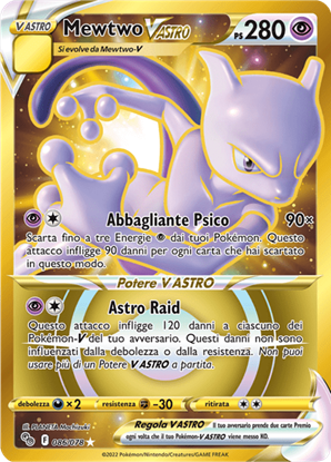 Immagine di Mewtwo V astro 086/78 (IT) Near mint