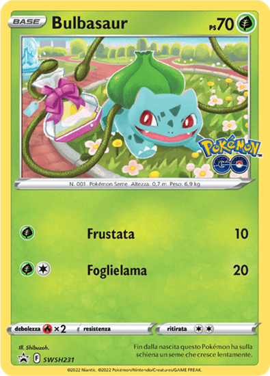 Immagine di Bulbasaur SWSH231 Promo (IT) Near Mint