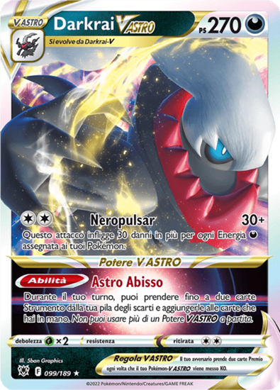 Immagine di Darkrai V astro 099/189 (IT) NEAR MINT