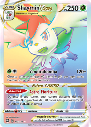 Immagine di Shaymin V astro 173/172 Near mint (IT)