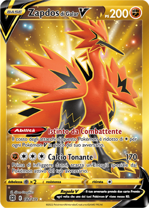 Immagine di Zapdos di Galar V 182/172 Near mint (IT)