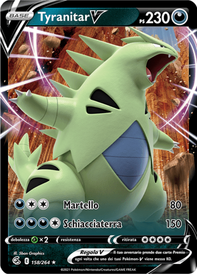 Immagine di Tyranitar V 158/264 Near mint (IT)