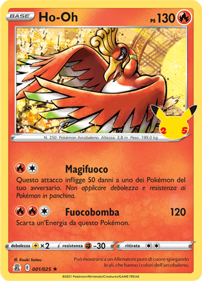 Immagine di Ho Oh  Holo  01/025 Near mint (IT)