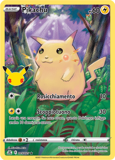 Immagine di Pikachu Holo 05/025 Near mint (IT)