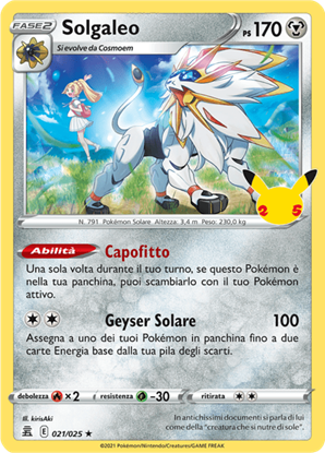 Immagine di Solgaleo Holo 021/025 Near mint (IT)