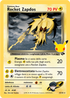 Immagine di Rocket Zapdos 15/132 Near mint (JP)