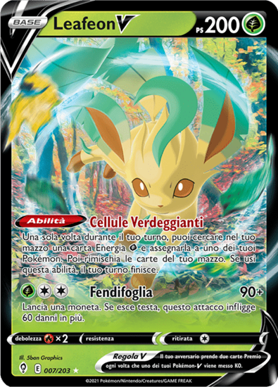 Immagine di Leafeon V 07/203 (IT) Near mint