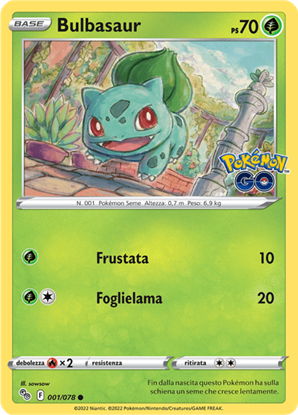 Immagine di Bulbasaur 001/078 Reverse (IT) Near Mint