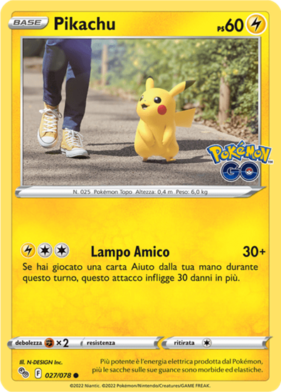 Immagine di Pikachu  027/078 Reverse (IT) Near Mint