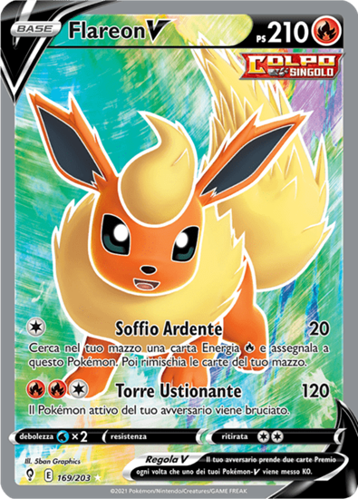 Immagine di Flareon V 169/203 (IT) Near mint