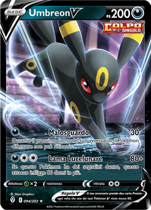 Immagine di Umbreon V 094/203 (IT) Near mint