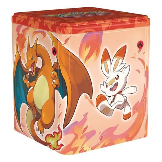 Immagine di Pokemon Stacking Tin -  Tipo Fuoco - Charizard - Victini - Braixen - Scorbunny (ITA)