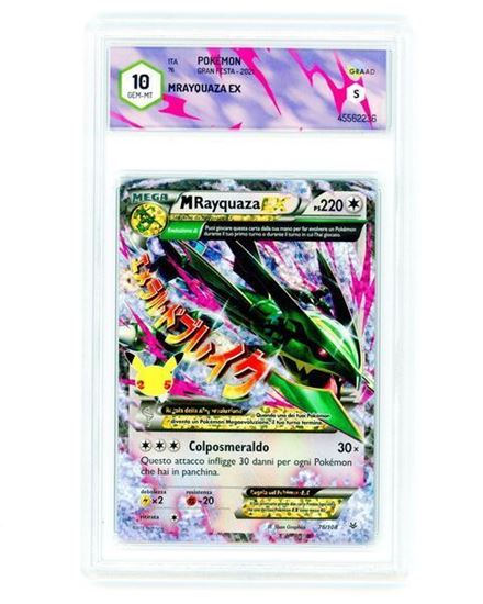 Immagine di Rayquaza Ex  76/108 Holo (IT) GRAAD 10 GEM-MT