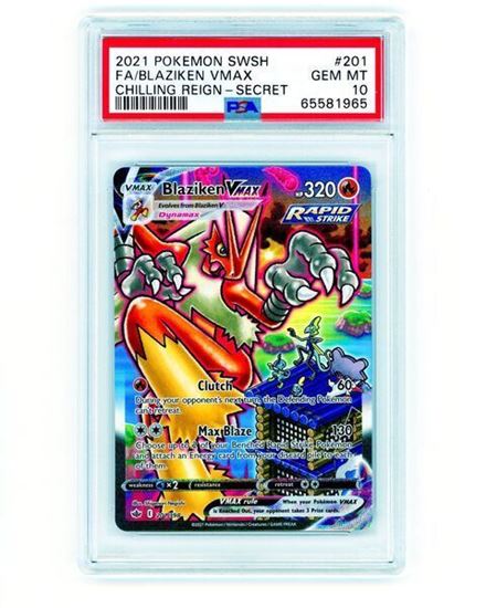 Immagine di Blaziken Vmax 201/198 PSA 10 GEM MT