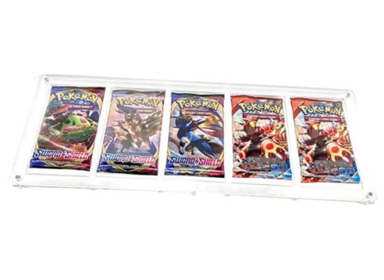 Immagine di Case Protettivo in Plexiglass magnetici per 5 Bustine Set Artwork Pokemon