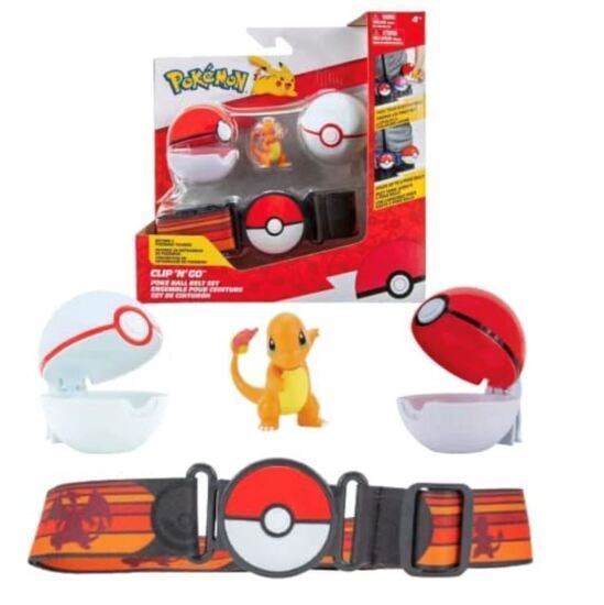 Immagine di Pokemon Clip'n Go con cintura Charmander Pokeball Premierball