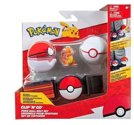 Immagine di Pokemon Clip'n Go con cintura Charmander Pokeball Premierball