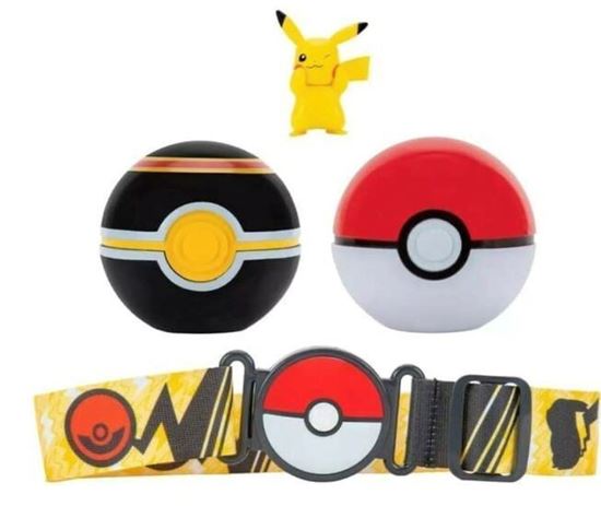 Immagine di Pokemon Clip'n Go con cintura Pikachu Pokeball Premierball