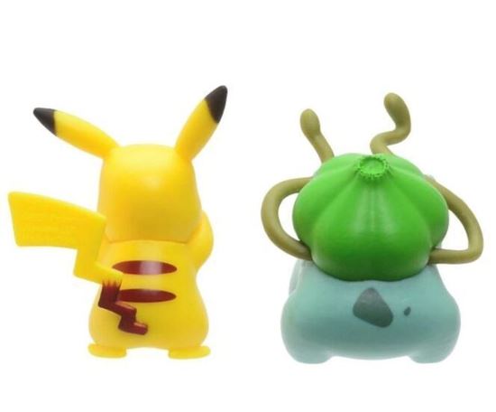 Immagine di Pokemon Action figure di battaglia Bulbasaur vs Pikachu