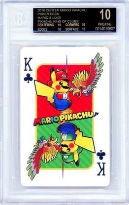 Immagine di Poker Deck MARIO & LUIGI Pikachu  BECKETT BLACK LABEL 10 (JP)