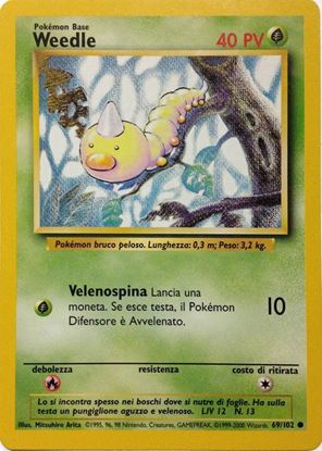 Immagine di Weedle 69/102 Near Mint  comune pack fresh