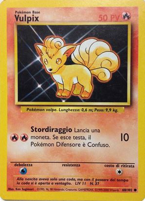 Immagine di Vulpix 68/102 Near Mint  comune pack fresh