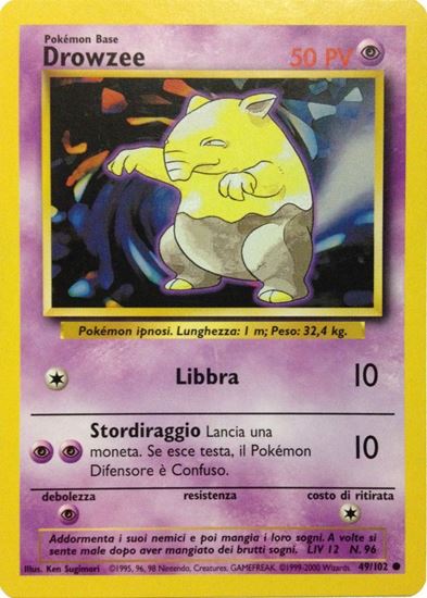 Immagine di Drowzee 49/102 Near Mint  comune pack fresh