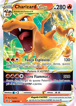 Immagine di Charizard V astro  018/172 Near mint (IT)