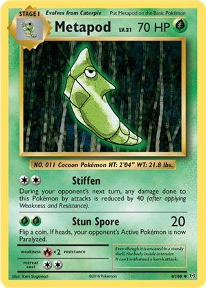 Immagine di Metapod 4/108  comune pack fresh (EN)