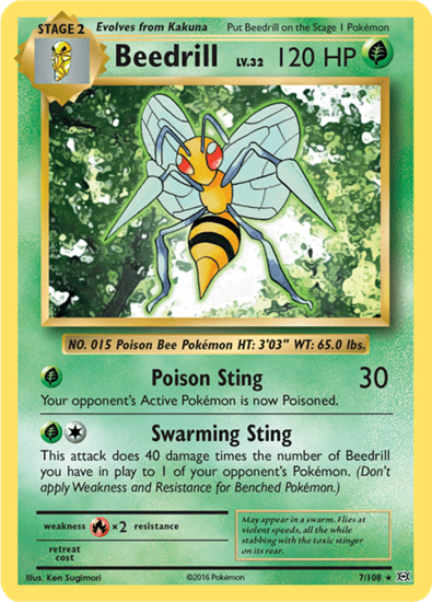 Immagine di Beedrill 7/108 comune pack fresh (EN)