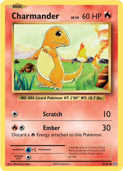 Immagine di Charmander 9/108 comune pack fresh (EN)