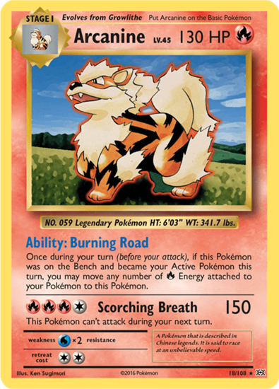 Immagine di Arcanine 18/108 comune pack fresh (EN)