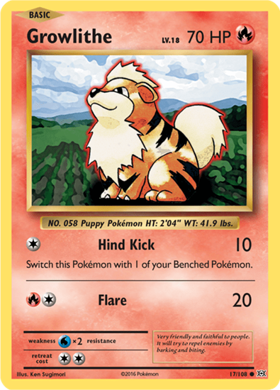 Immagine di Growlithe 17/108 comune pack fresh (EN)