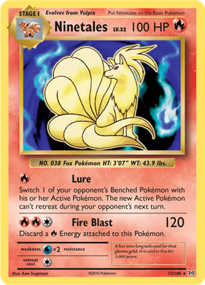 Immagine di Ninetales  16/108  comune pack fresh (EN)