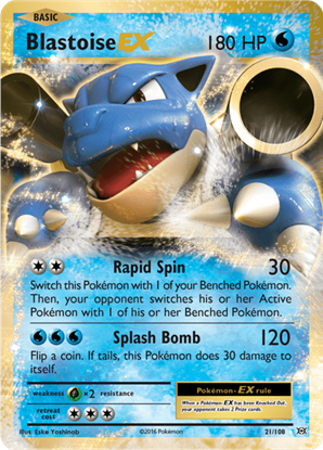 Immagine di Blastoise Ex 21/108 pack fresh (EN)