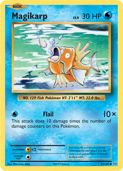 Immagine di Magikarp 33/108 comune pack fresh (EN)