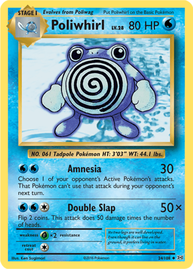 Immagine di Poliwhirl  24/108  comune pack fresh (EN)