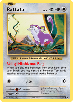 Immagine di Rattata 66/108 Comune pack fresh (EN)