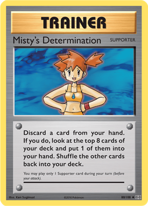 Immagine di Trainer Misty's Determination 80/108 Comune  pack fresh (EN)